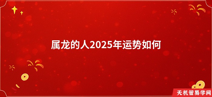 属龙的人2025年运势如何