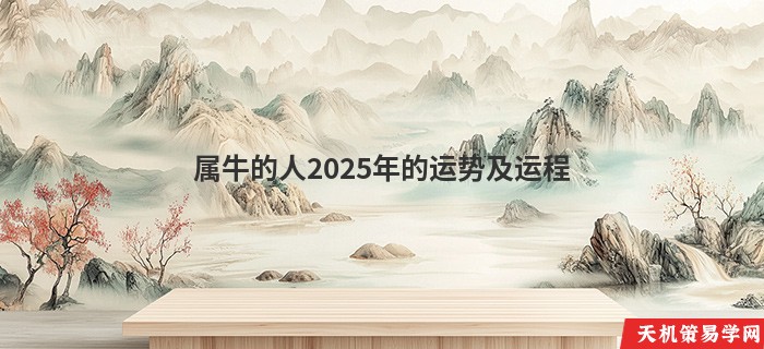 属牛的人2025年的运势及运程