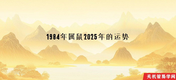 1984年属鼠2025年的运势