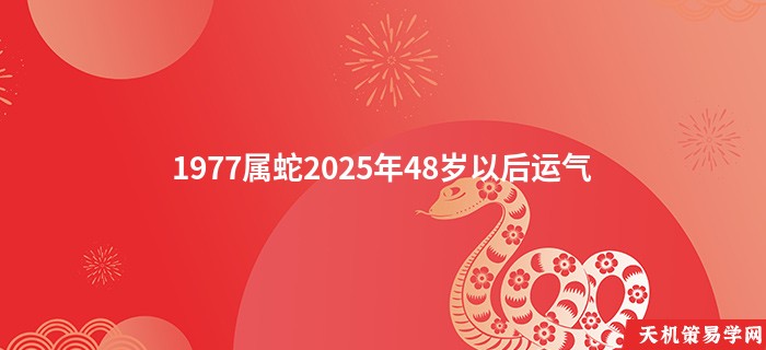 1977属蛇2025年48岁以后运气