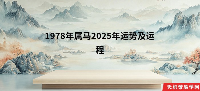 1978年属马2025年运势及运程
