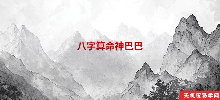 八字算命神巴巴