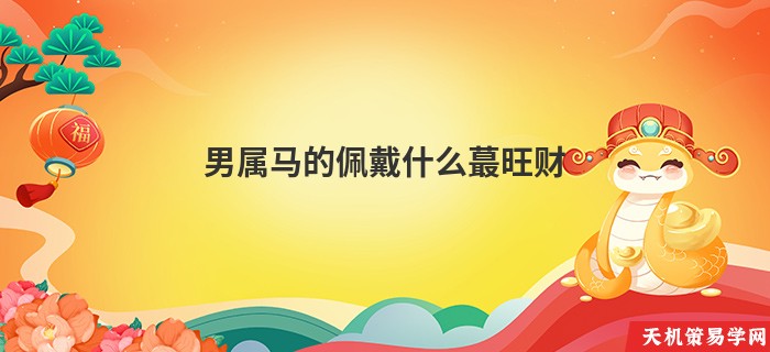 男属马的佩戴什么蕞旺财