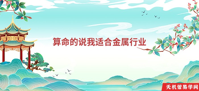 算命的说我适合金属行业