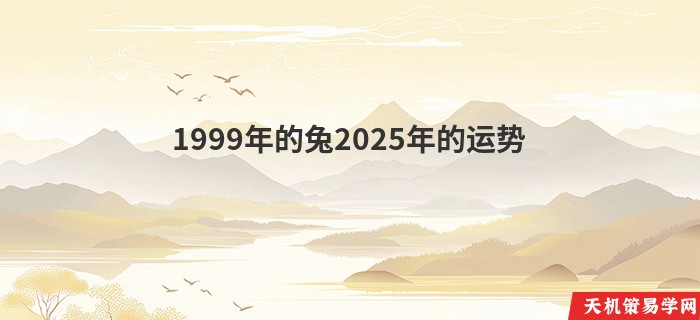 1999年的兔2025年的运势