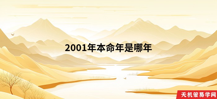 2001年本命年是哪年