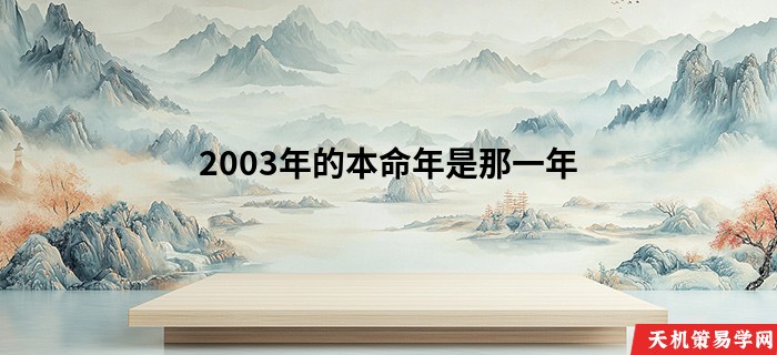 2003年的本命年是那一年