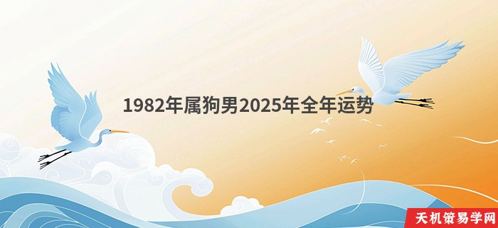 1982年属狗男2025年全年运势