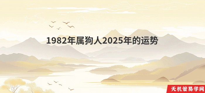 1982年属狗人2025年的运势