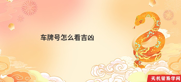 车牌号怎么看吉凶