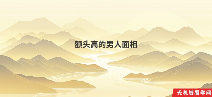 额头高的男人面相
