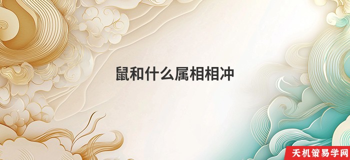 鼠和什么属相相冲