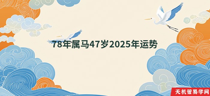 78年属马47岁2025年运势