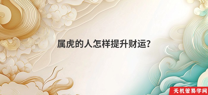 属虎的人怎样提升财运？