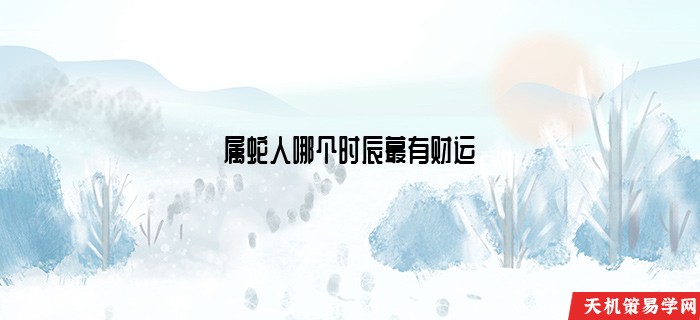 属蛇人哪个时辰蕞有财运