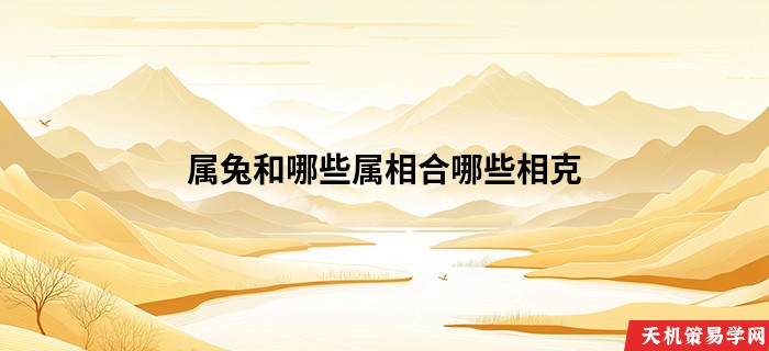 属兔和哪些属相合哪些相克