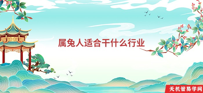 属兔人适合干什么行业